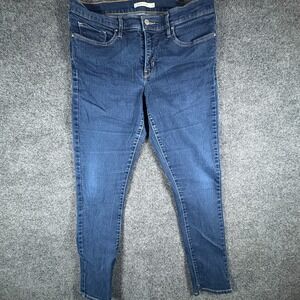 Levi's 311 Shaping Skinny Jeans Women 35x28.5 Blue Denim Cotton Stretch Mid Rise